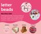 3 PACK - Incraftables 3 Colors Letter Beads for Jewelry Making (7mm, 1080pcs). A-Z Black, Silver & Rose Gold Alphabet for DIY Friendship Bracelets & Crafts. ABC & Heart Bead w/Elastic String & Organizer